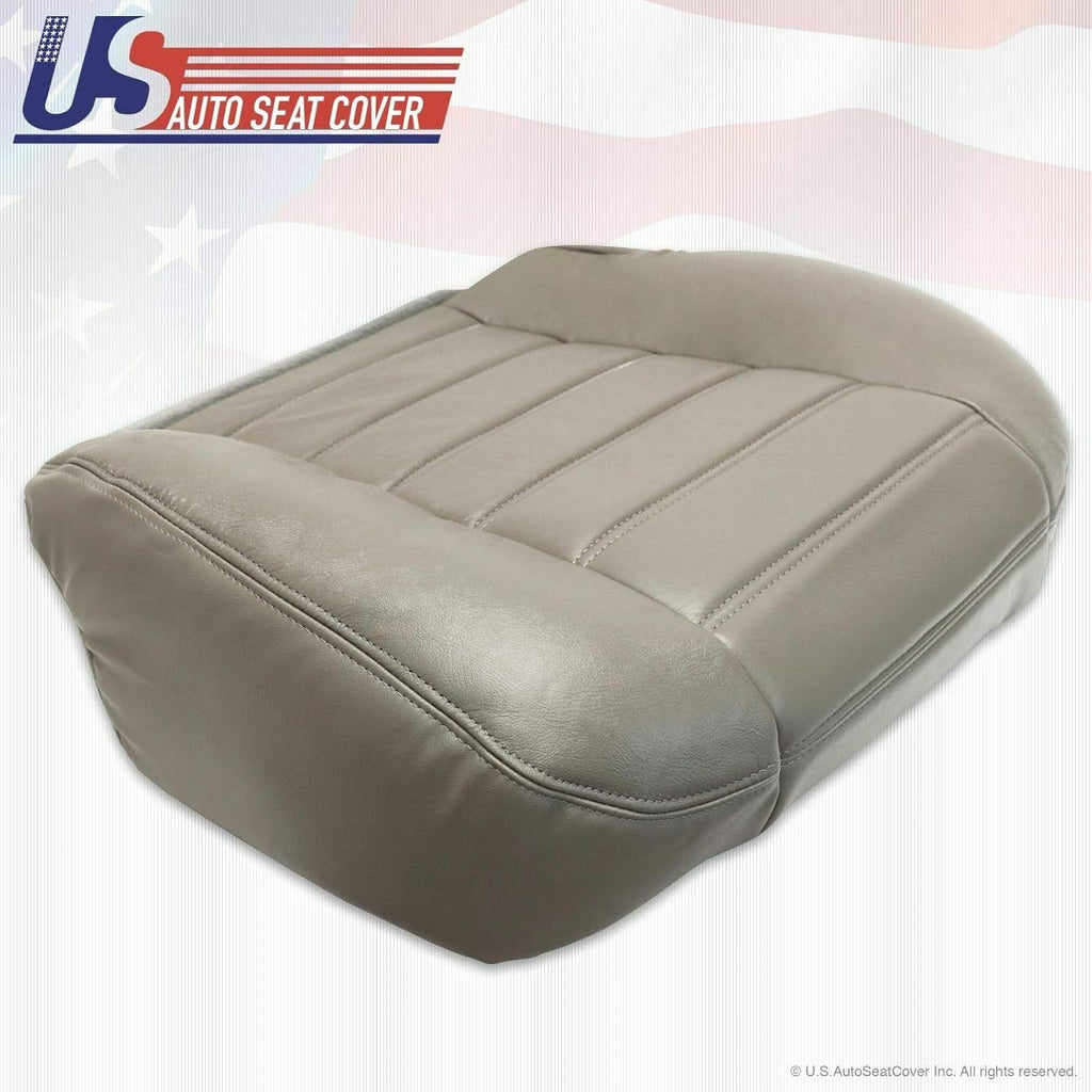2003 to 2007 Hummer H2 Passenger Bottom Genuine Leather Seat Cover Wheat Gray D34412