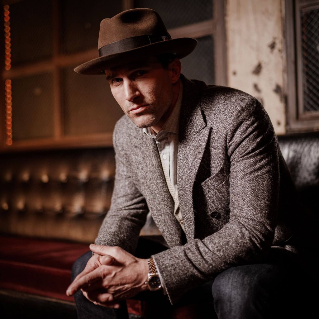 Mink Fur Felt Fedora Hat G731645