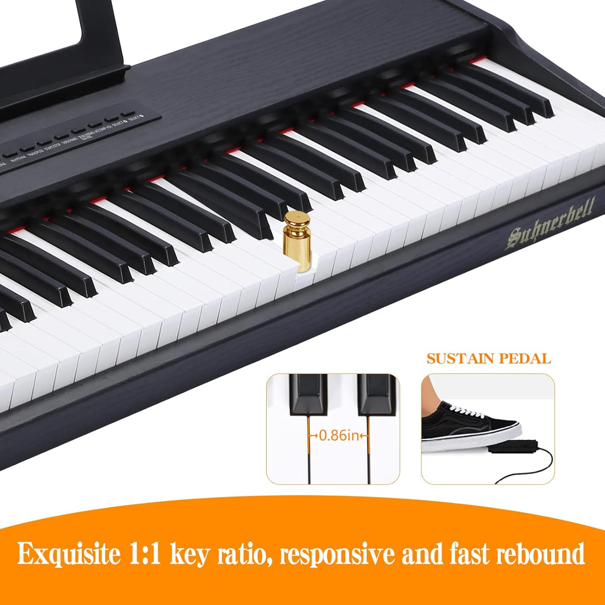 88 Keys Semi-Weighted Portable Digital Piano A101780