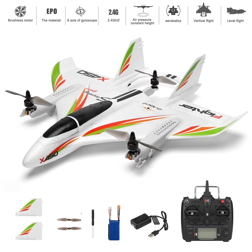 RC Airplane Brushless 2.4G 6CH Fixed Wing RTF I6615