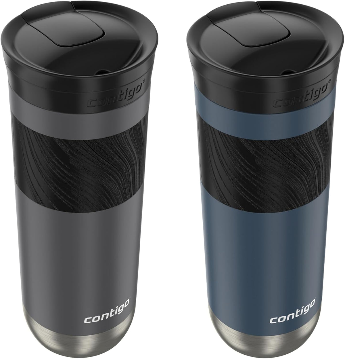 20 oz Stainless Steel Travel Mug with SNAPSEAL Lid, 2-Pack H982