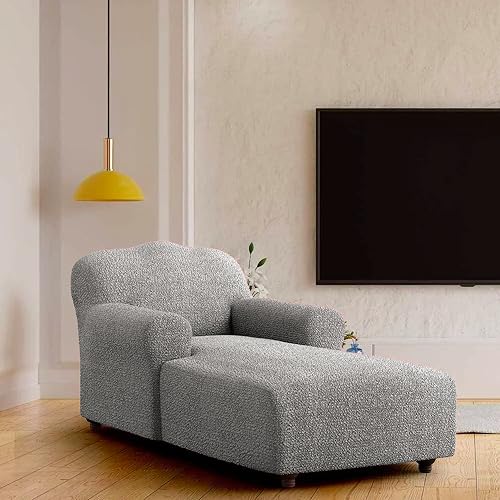 Cream Polyester Chaise Lounge Slipcover Q2098