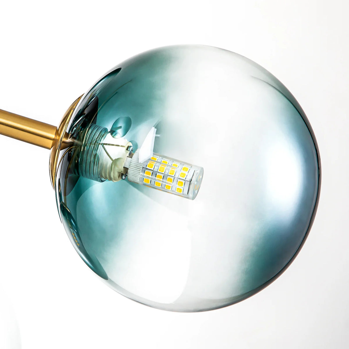 15-Light Glass Bubble Chandelier B49167