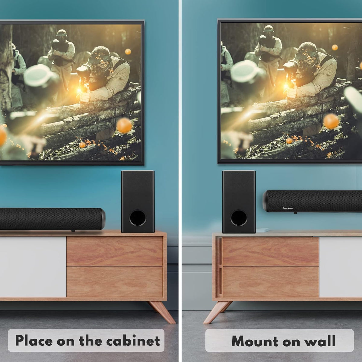 28-Inch 120W Sound Bar with Subwoofer and Wireless Bluetooth X9528