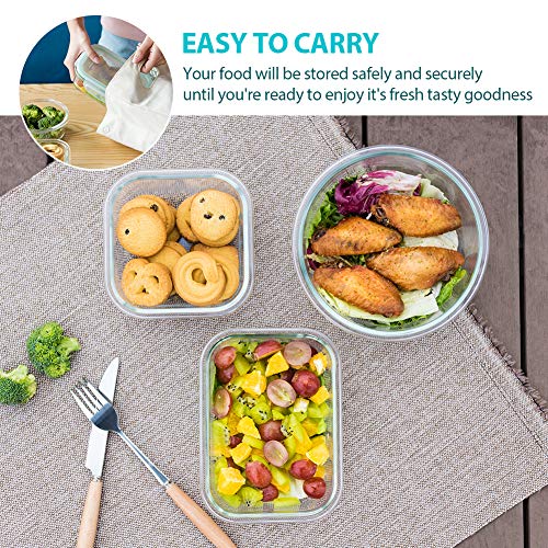 24 Piece Glass Food Storage Containers with Lids C54603