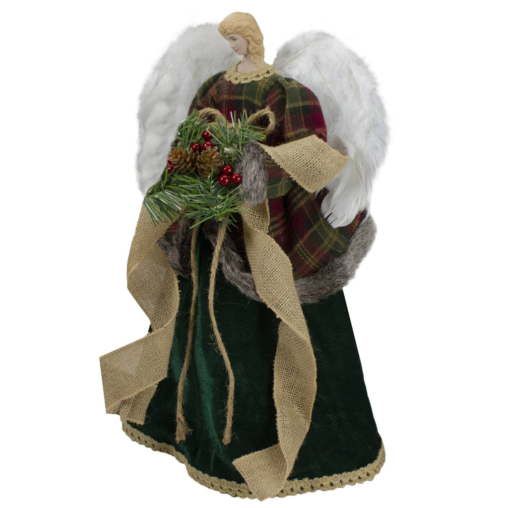 Red and Green Angel Christmas Tree Topper I735