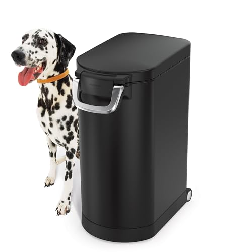 35 Liter Brushed Stainless Steel Pet Food Storage Container G661