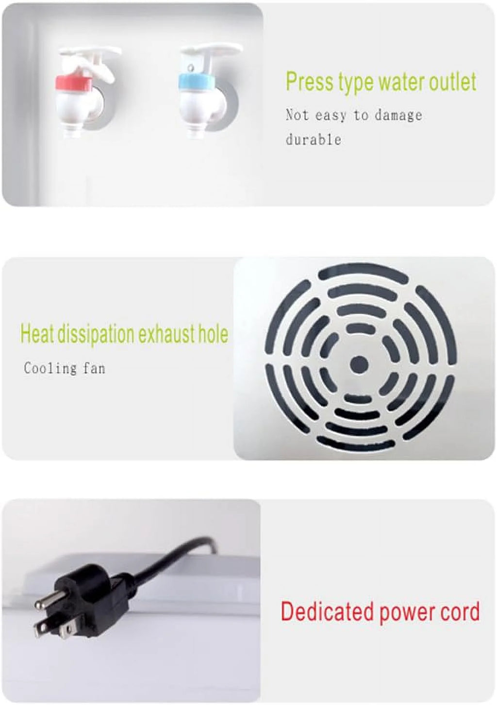 White Top-Loading Water Cooler Dispenser M4843