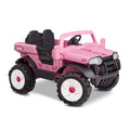Pink 2-Seater 12V Ride-On Car F469
