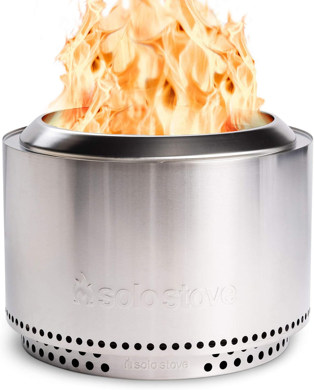 Portable Stainless Steel Wood Burning Fire Pit 19.4x14 Inches D103812