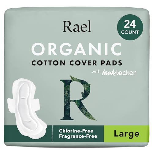 Organic Cotton Cover Pads, Regular Absorbency, Unscented, Ultra Thin Pads with Wings, 56 Total U211366