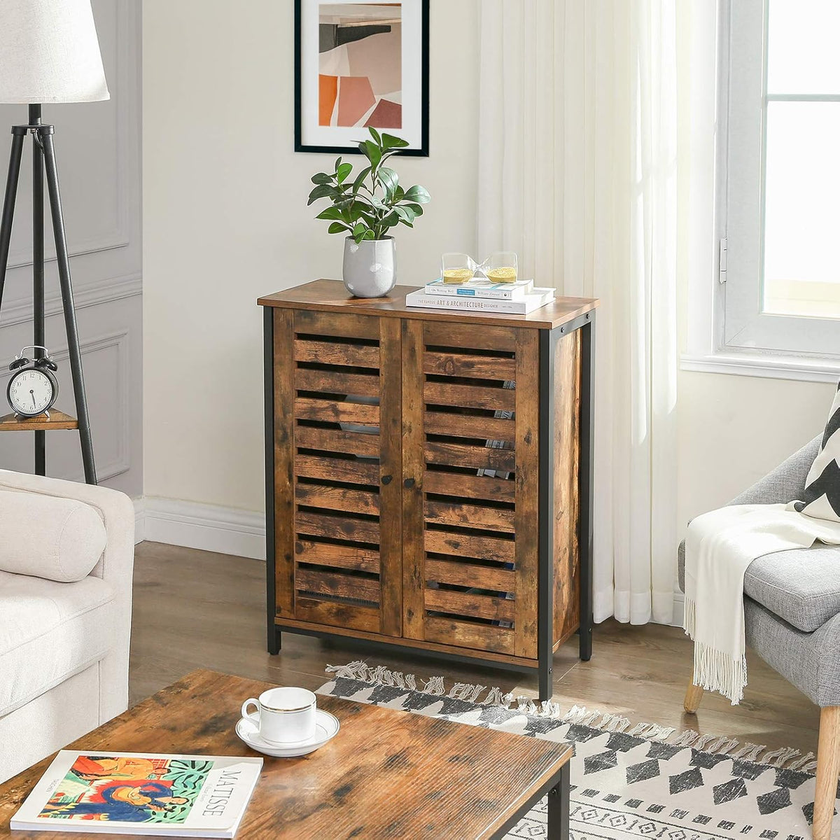 Rustic Brown Storage Cabinet X6679
