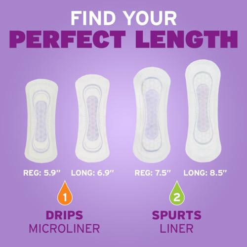 264 Count Long Length Incontinence Panty Liners K982210
