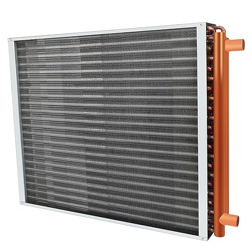24x24 Water To Air Heat Exchanger with 1" Copper Ports Hot Water Coil I110268