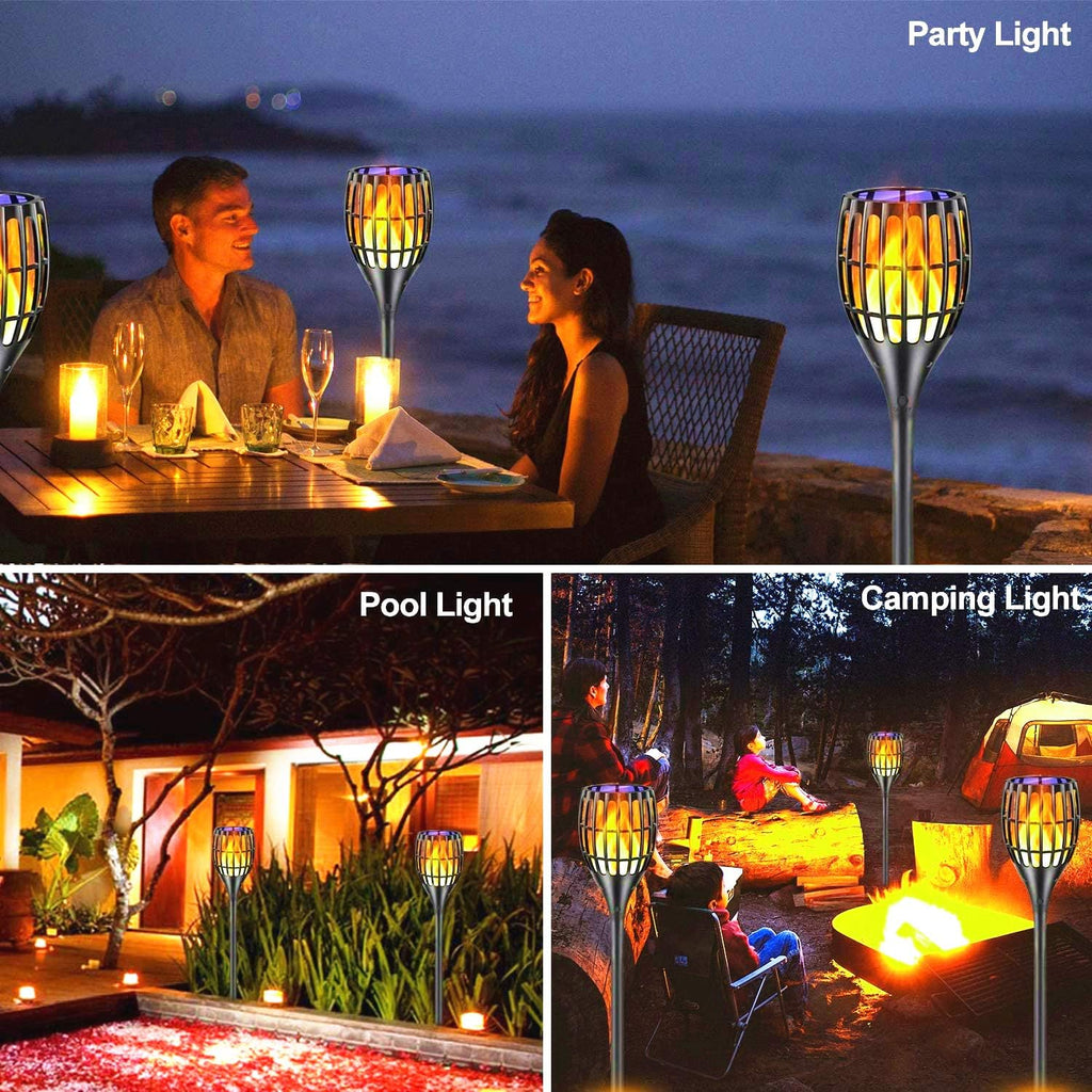 Waterproof Solar Torch Lights 4 Pack F104