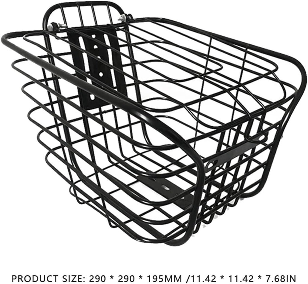 Large-Capacity Metal Bike Basket with Cover L7052