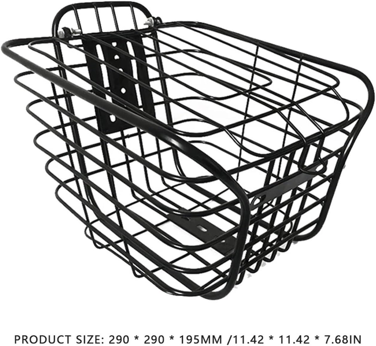 Large-Capacity Metal Bike Basket with Cover L7052