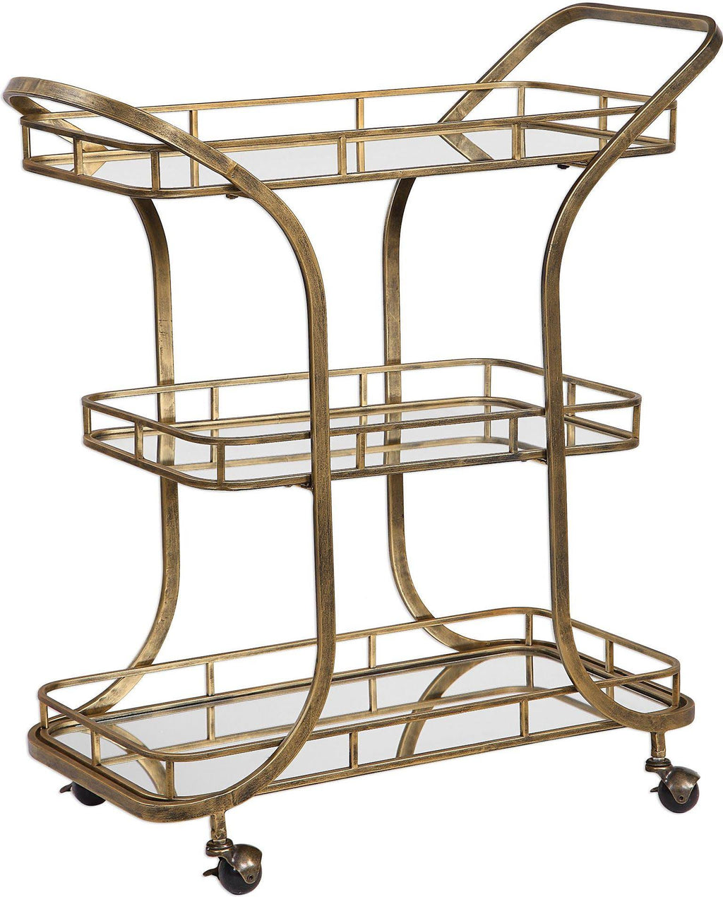 Gold Serving Cart N785487