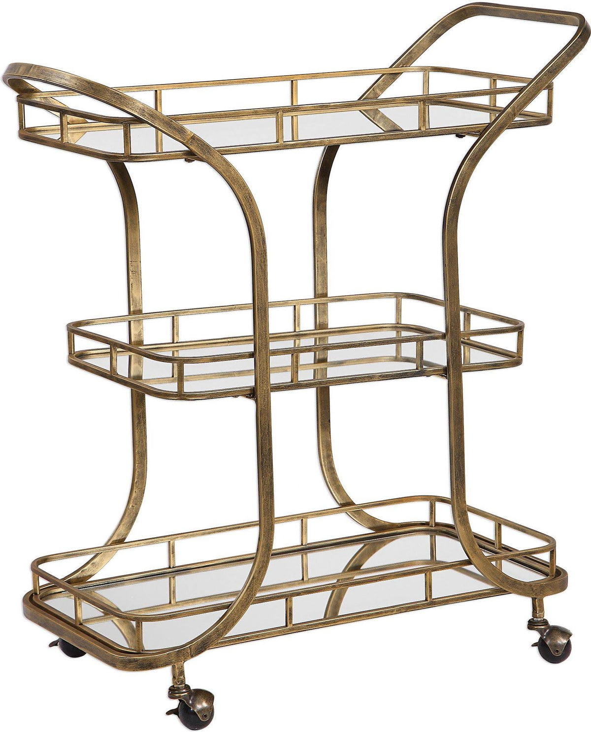 Gold Serving Cart N785487