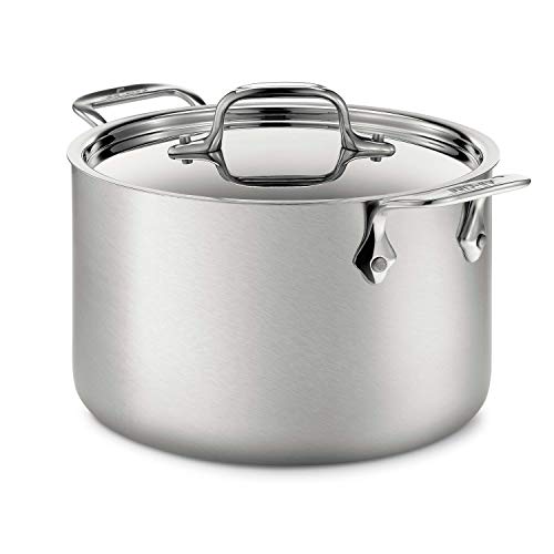 5-Ply Brushed Stainless Steel Stockpot 8 Quart C802778