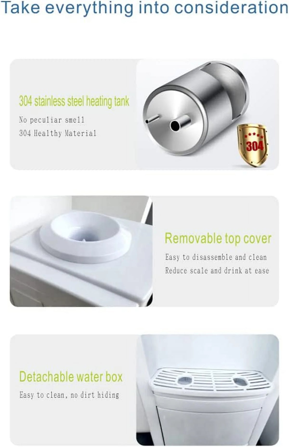 White Top-Loading Water Cooler Dispenser M4843