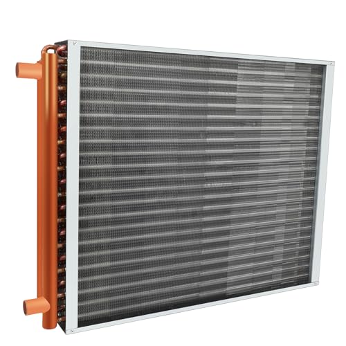 24x24 Water To Air Heat Exchanger with 1" Copper Ports Hot Water Coil I110268