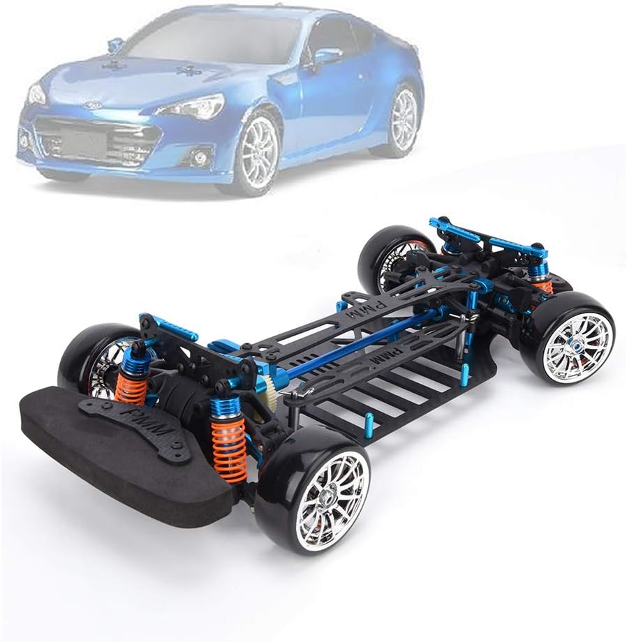 Carbon Fiber Metal 1:10 RC Car Frame Kit W35382