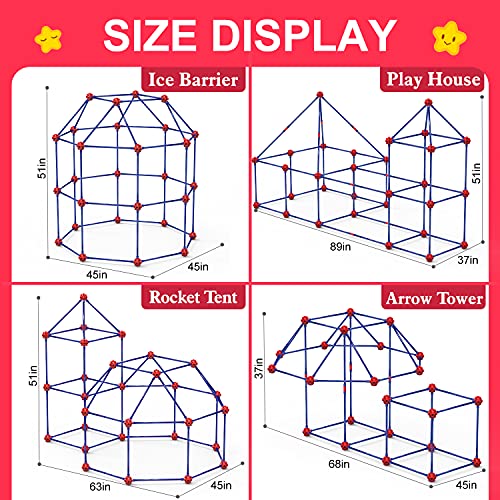 140 Pcs STEM Construction Fort Building Kit H6296