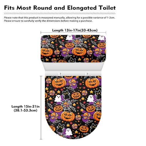 Christmas Trees Toilet Lid Cover and Toilet Tank Cover Set Stretch Seat Covers W620951