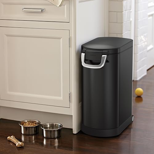 35 Liter Brushed Stainless Steel Pet Food Storage Container G661