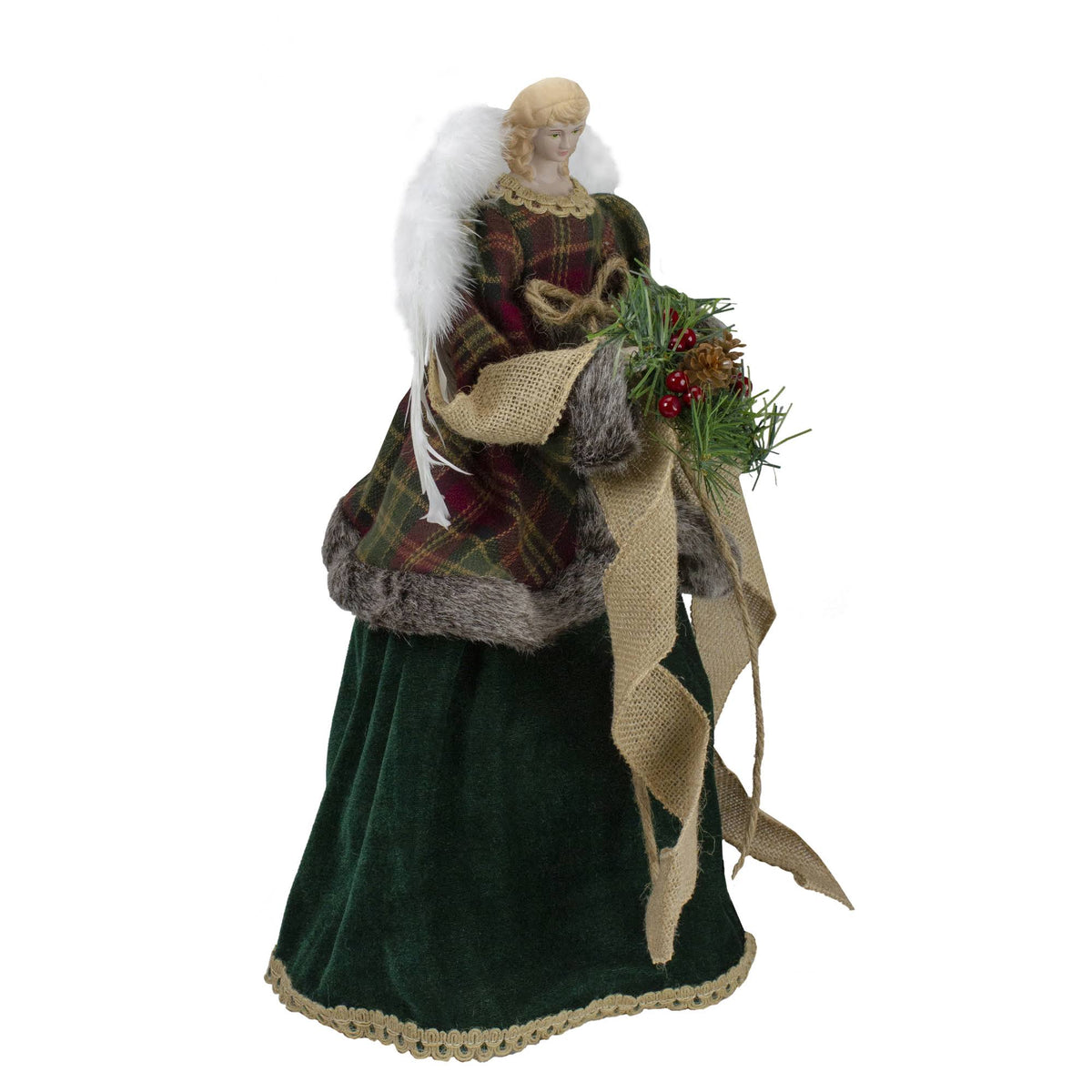 Red and Green Angel Christmas Tree Topper I735