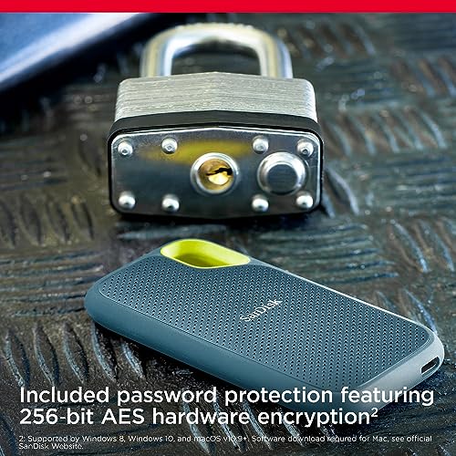 Portable SSD - USB-C, USB 3.2 Gen 2 - External Solid State Drive I122