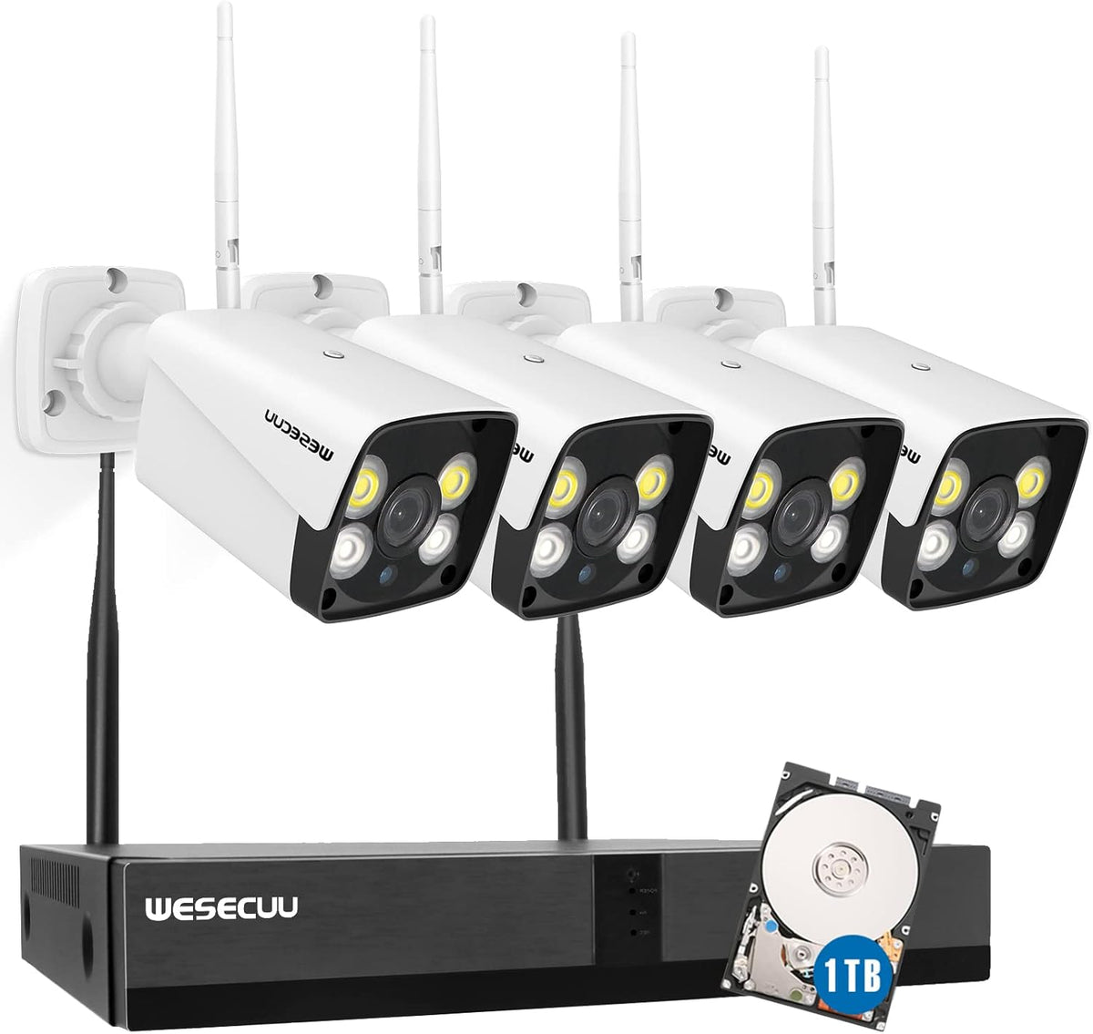 3MP Outdoor Security Camera with Floodlight A383