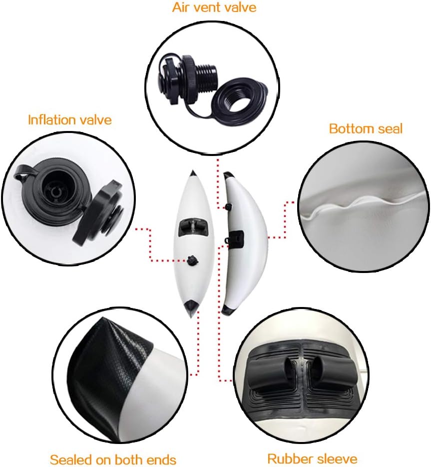 2Pcs PVC Inflatable Kayak Stabilizer E3175