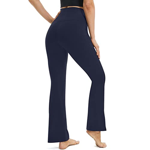 Women’s Bootcut Yoga Pants High Waisted V Crossover Wide Leg Flare Leggings Z6435