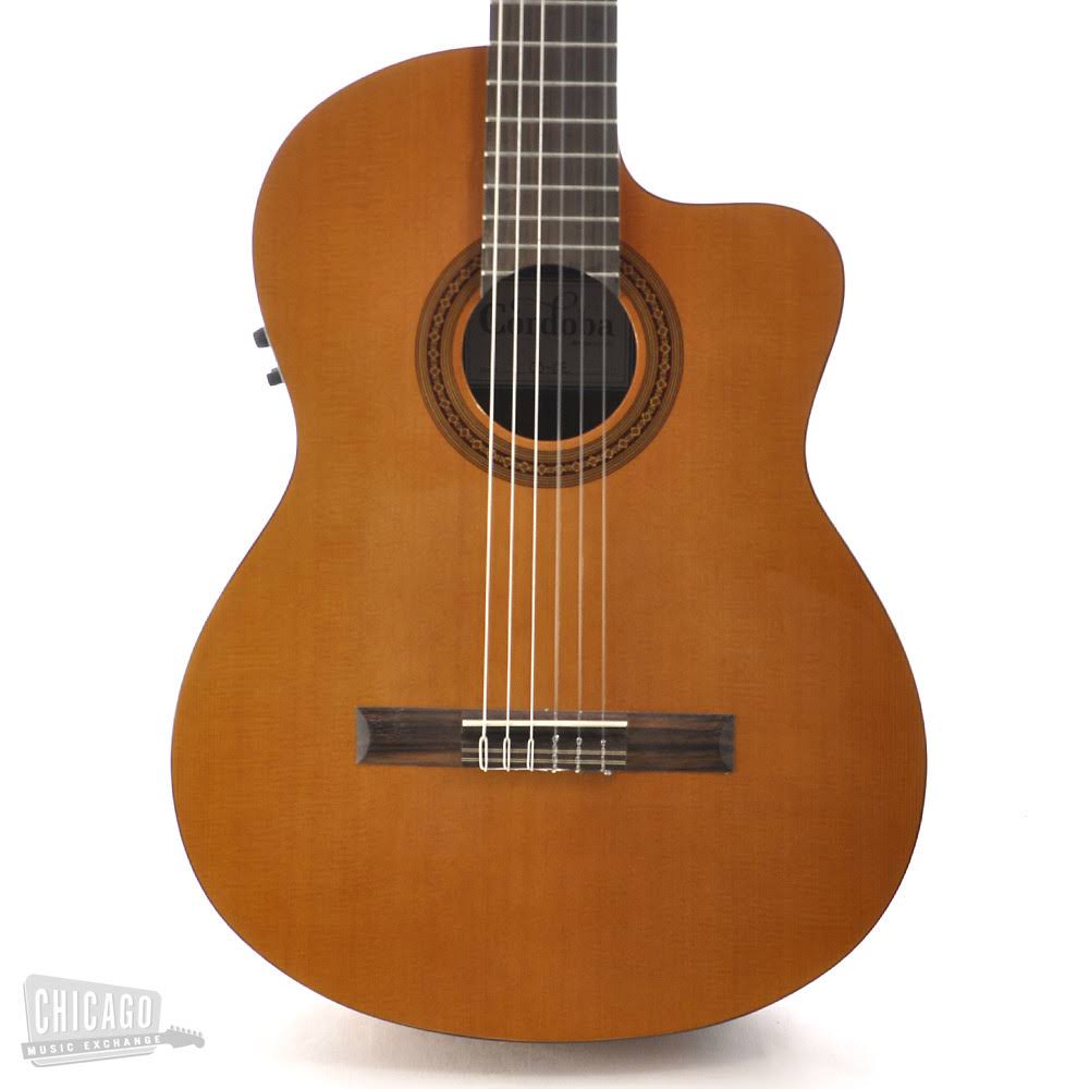 Classical Acoustic Electric Guitar Cutaway Natural G384783