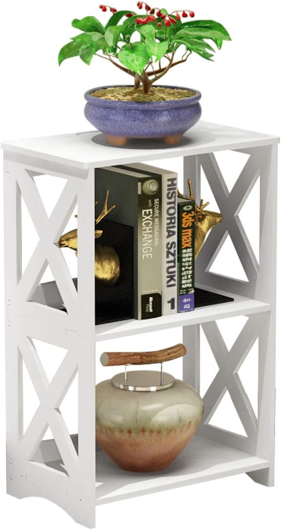White 3 Tier Bookcase B753715