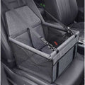 Black Pet Car Seat Booster with Clip-on Safety Leash A3196