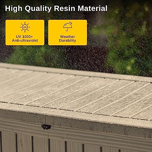 60 Gallon Grey Resin Outdoor Storage Box N7978
