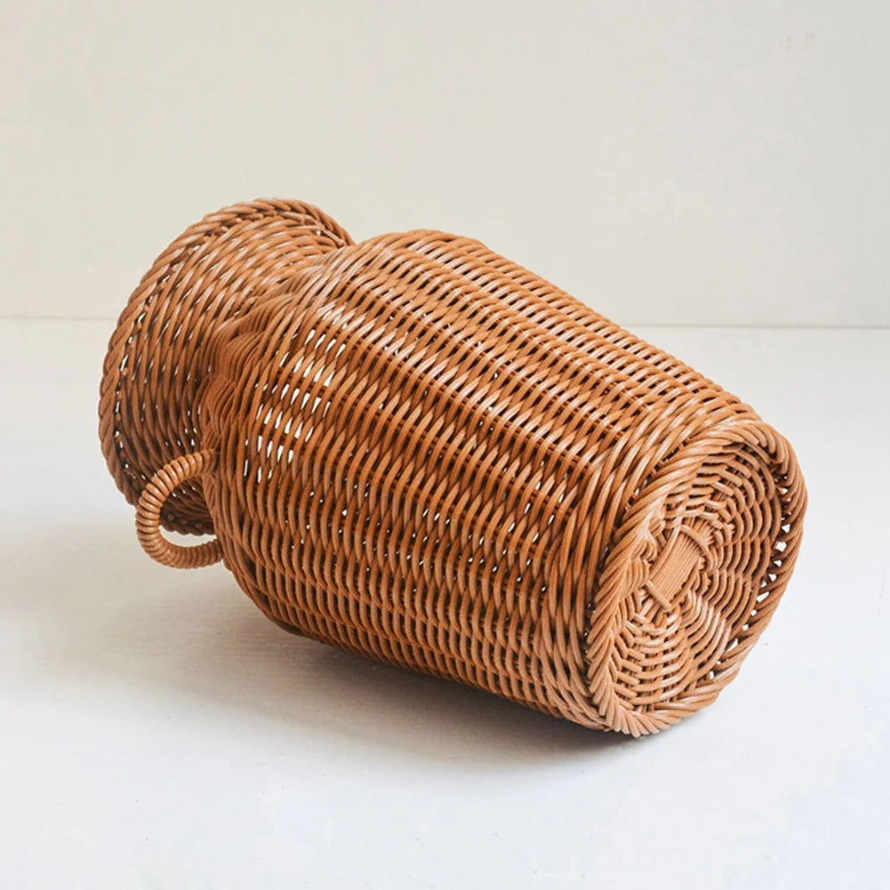 Imitation Rattan Woven Vase Tabletop Decoration Flower Pot P775934