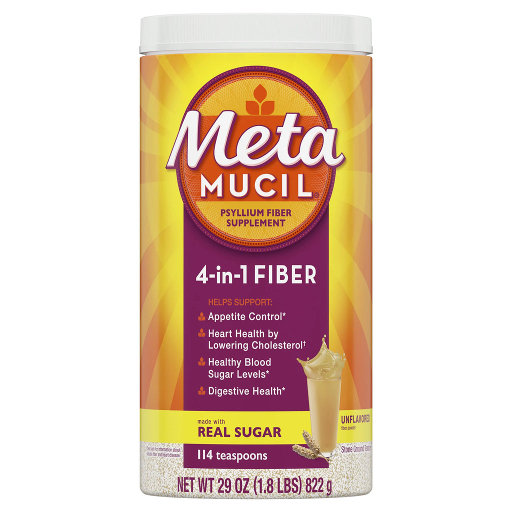Sugar No Flavor Psyllium Fiber Supplement Powder 114 Tbsp Y615