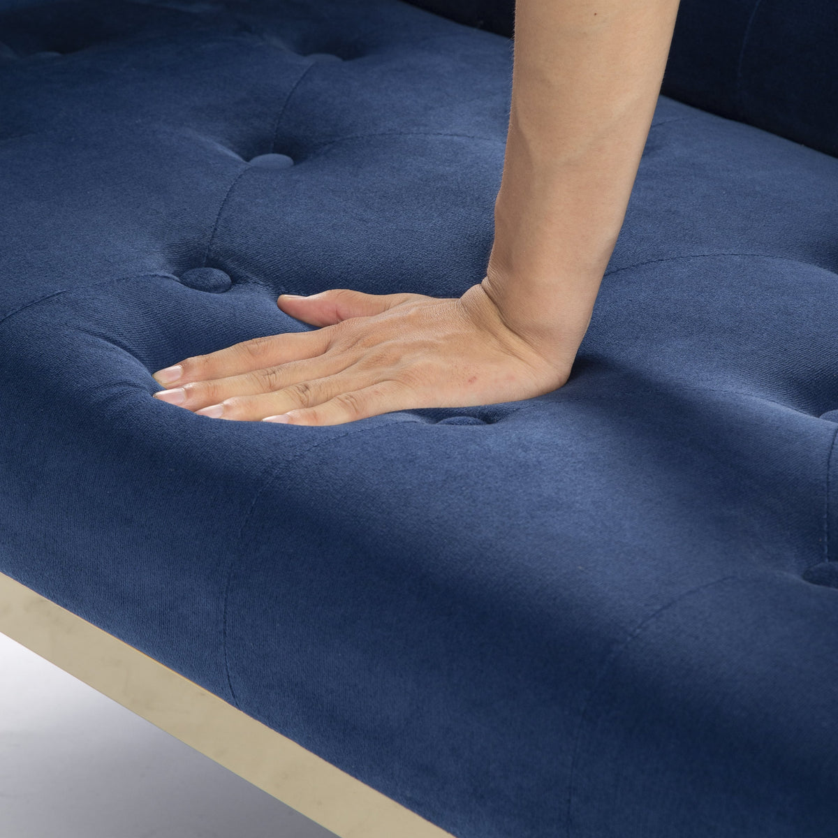 Adjustable Futon Sofa Bed with 2 Pillows Z816