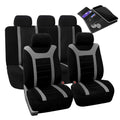 Gray Fabric Full Set Sports Car Seat Covers G57672