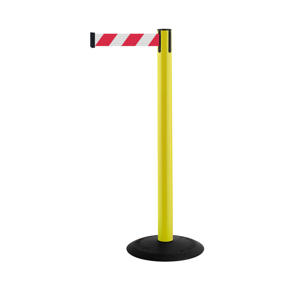 Chevron Red and White Belt Post, 38x22 Height, 2.5x22 Wide, 16x22 Length, Cast K479245