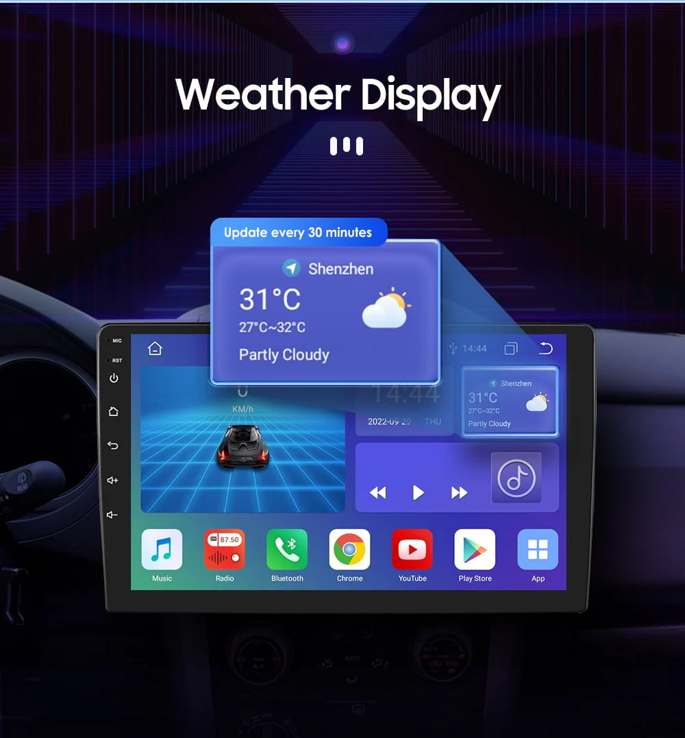 Android 12.0 32GB Car Stereo Radio GPS Carplay P318