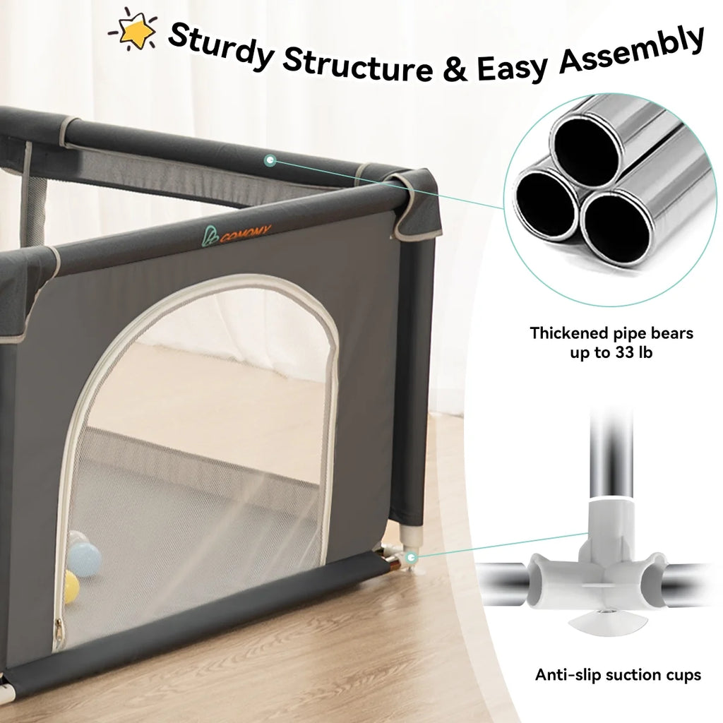 63x63'' Gray Baby Playpen Z220