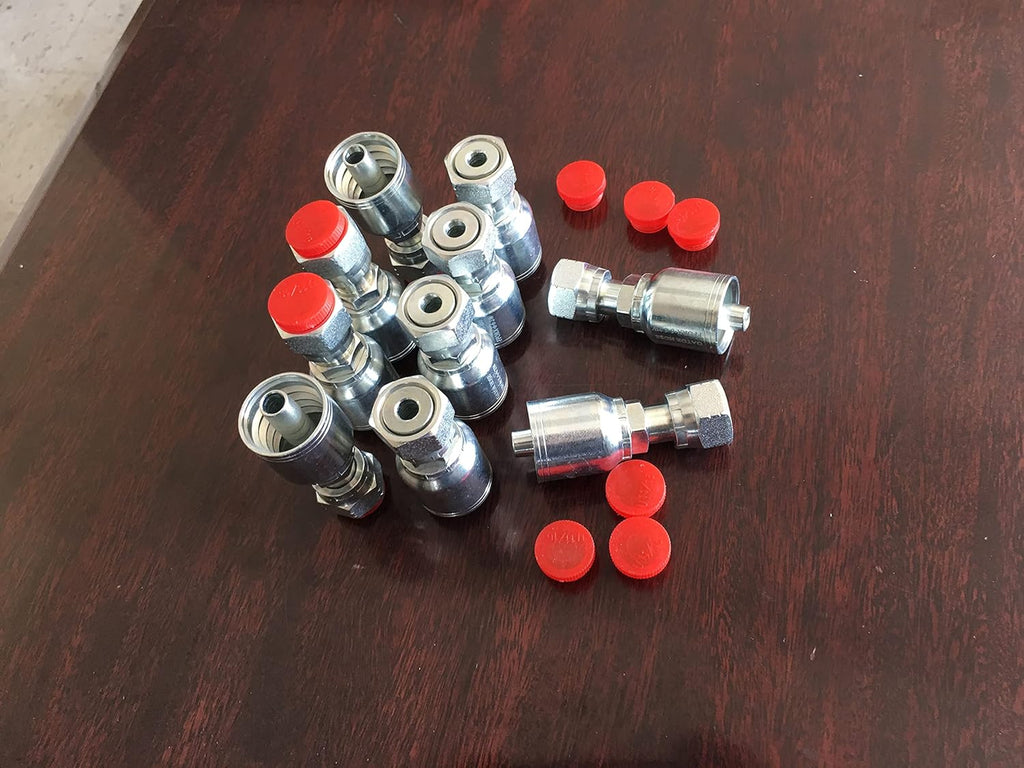 10 Pack Female Flat Face Seal 3/8'' Hose 3/8'' Threads T618