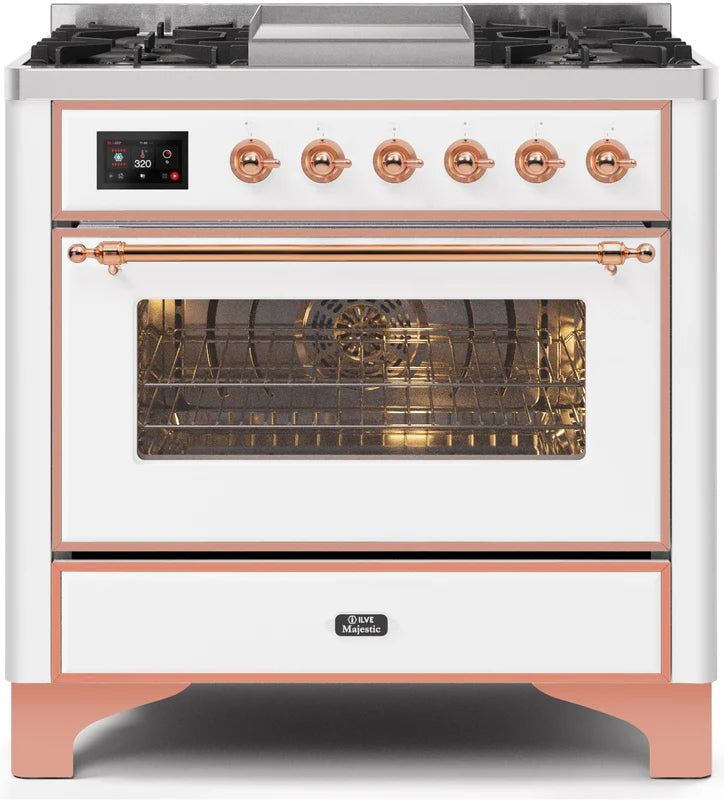 White Dual Fuel Natural Gas Range T423238