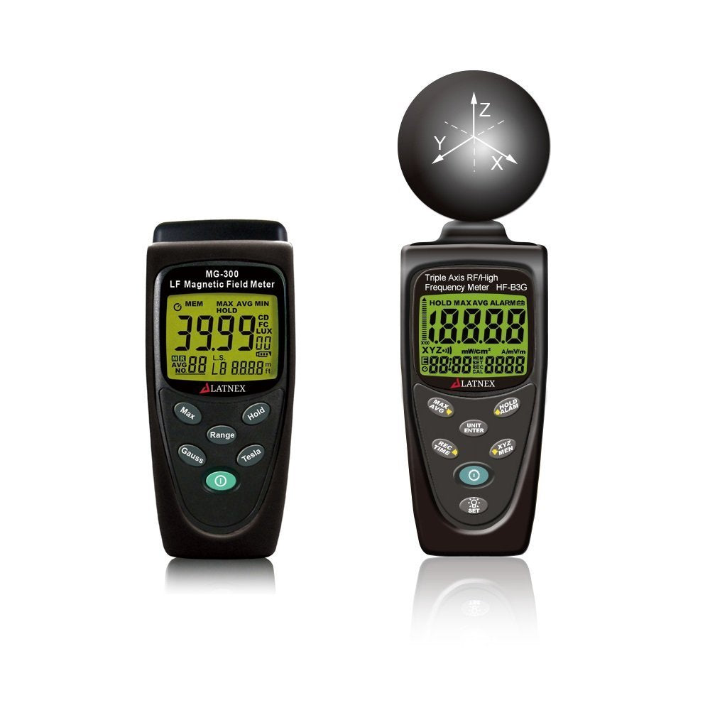 EMF Meter and RF Meter Detectors with Aluminium Carrying Case S746612