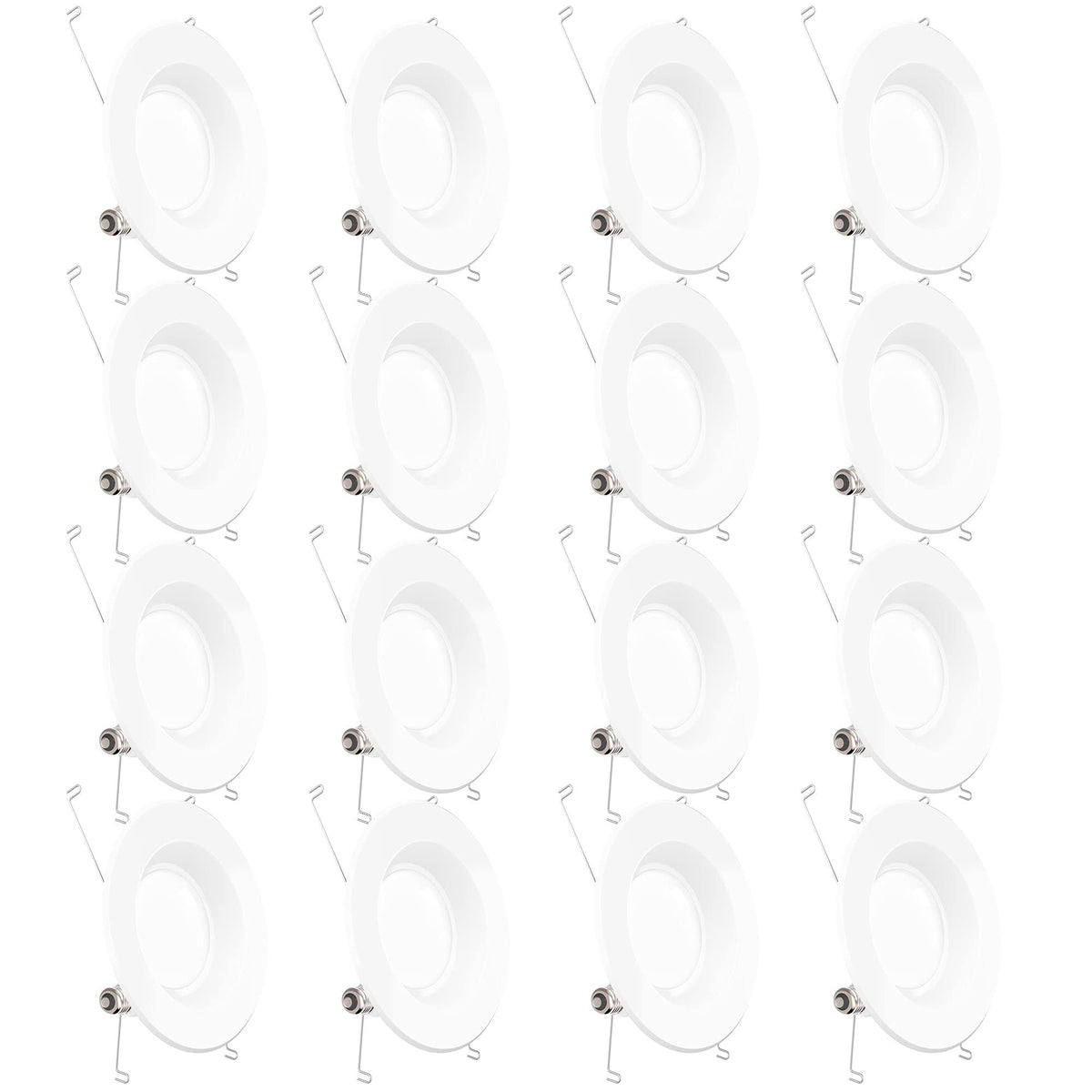 16 Pack 5/6 inch LED Recessed Downlight, Dimmable, 6000K Daylight C93404